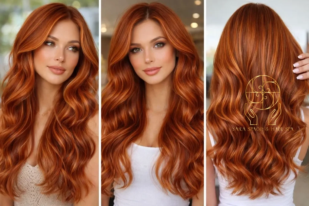 Kovbojská/měděná a pálená sienna - Teplé červenoměděné a pálené tóny sienny, které vypadají bohatě a zářivě.